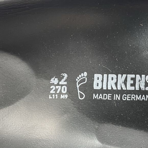 Birkenstock Arizona EVA Slide Sandals Mens Size 42 US Size 9-9.5 Black Rubber - Picture 9 of 9